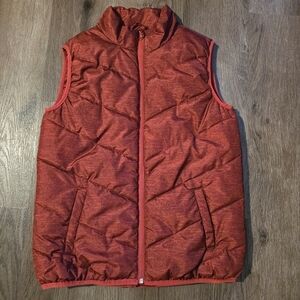 NWOT Xersion‎ Boy's Full Zip Winter Outdoor Puffer Vest - Red - Size 18/20 XL